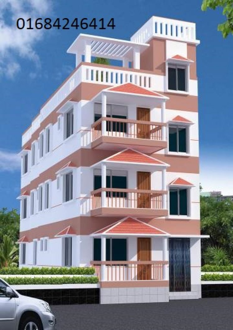 On the one hand, what is the design of a house with a long land.
