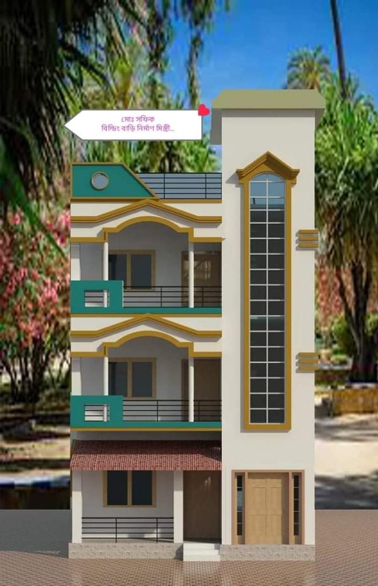 one side long land how to design house?